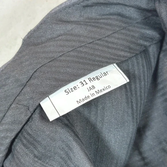 Jos A Bank Traveler Tailored Fit Classic Gray Wool Dress Pants Mens 31x28 NWT - Picture 11 of 11